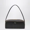 Prada Women Black Leather Shoulder Bag