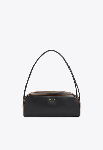 PRADA SWING LEATHER SHOULDER BAG