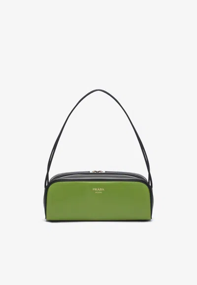 PRADA SWING LEATHER SHOULDER BAG