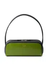 Prada Borsa A Spalla In Pelle Verde Donna In Green
