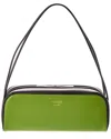 Prada Swing Smooth Leather Shoulder Bag In Green