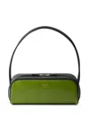 Prada Borsa A Spalla In Pelle Verde Donna In Green