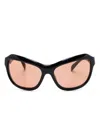 Prada Swing Butterfly-frame Sunglasses In Black
