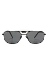 Prada Symbole Angular Sunglasses In Black