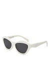 Prada Symbole Butterfly Sunglasses, 55mm In White Dark Grey