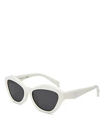 Prada Symbole Butterfly Sunglasses, 55mm In White