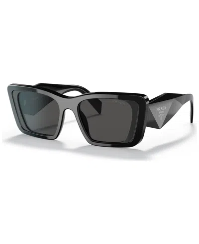 Prada Symbole Butterfly Women's Sunglasses, Pr 08ys In Black,dark Grey