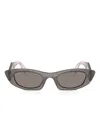 Prada Symbole Cat-eye Sunglasses In Gray