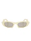 Prada 0pr B16s Angular Cat-eye Sunglasses In Neutral