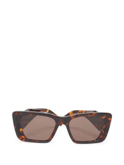 Pre-owned Prada Symbole Cat-eye Frame Sunglasses In Brown