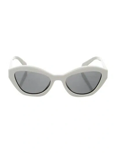 Pre-owned Prada Symbole Cat-eye Sunglasses In Neutral