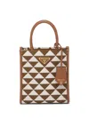 Prada Symbole Mini Box Tote Bag In Neutral