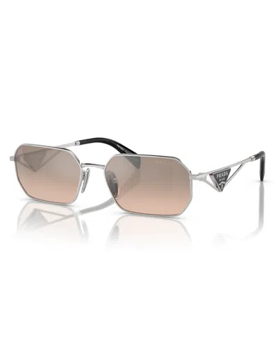 Prada Symbole Geometric Women's Sunglasses, Pr A51s In Gold