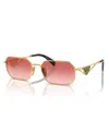 Prada Symbole Geometric Women's Sunglasses, Pr A51s