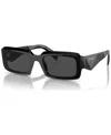 Prada Symbole Irregular Men's Sunglasses, Pr 27zs In Black
