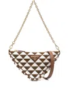 Prada Symbole Logo-plaque Mini Bag In Brown
