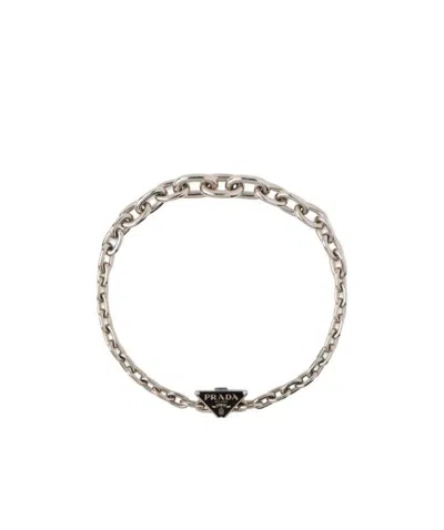 Prada Symbole Necklace In Yellow