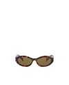 Prada Catwalk Cat-eye Acetate Sunglasses In Green