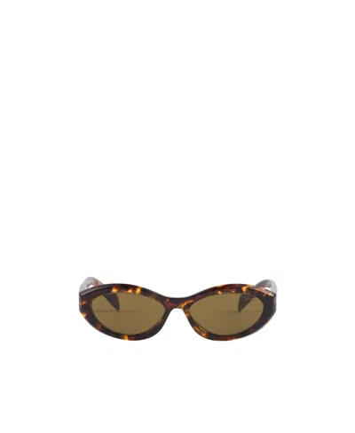 Prada Tortoiseshell-effect Tinted Sunglasses In Multi