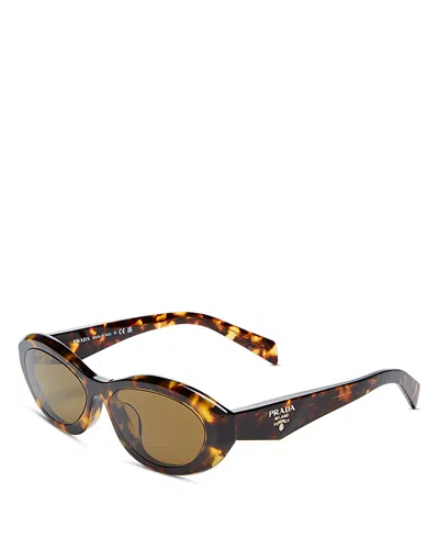 PRADA SYMBOLE OVAL SUNGLASSES, 56MM