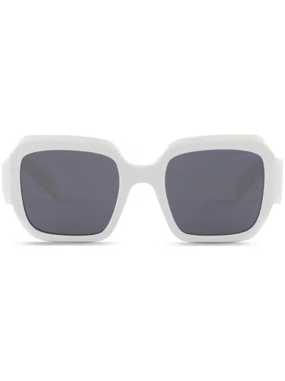 Prada Symbole Square-frame Sunglasses In Weiss