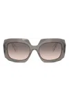 Prada Symbole Oversized-frame Sunglasses In Gray