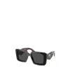 Prada Symbole Oversized Square-frame Sunglasses In Black