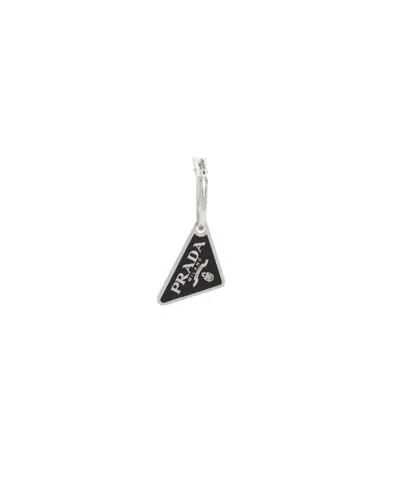 Prada Symbole Pendant Earring In Multi