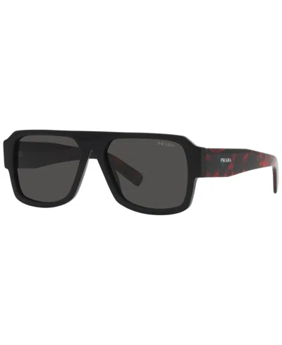 Prada Symbole Pilot Men's Sunglasses, Pr 22ys In Black