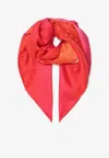 Prada Symbole Print Gradient Silk Twill Scarf
