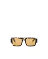 Prada Symbole Rectangle-frame Sunglasses In Nude
