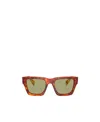 Prada Symbole Rectangle-frame Sunglasses In Nude