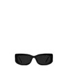 Prada Symbole Rectangle-shaped Sunglasses In Black