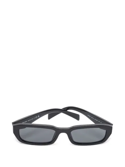 Pre-owned Prada Symbole Rectangle Sunglasses In Black