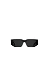Prada Symbole Rectangular-frame Sunglasses In Black