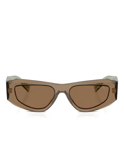 PRADA SYMBOLE RECTANGULAR-FRAME SUNGLASSES