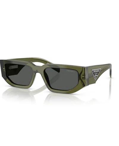 PRADA SYMBOLE RECTANGULAR MEN'S SUNGLASSES, PR 09ZS
