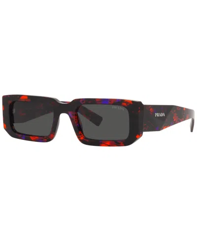 Prada Symbole Rectangular Unisex Sunglasses, Pr 6ys