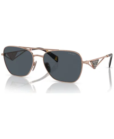 Prada Symbole Round Women's Sunglasses, Pr A50s In Gold