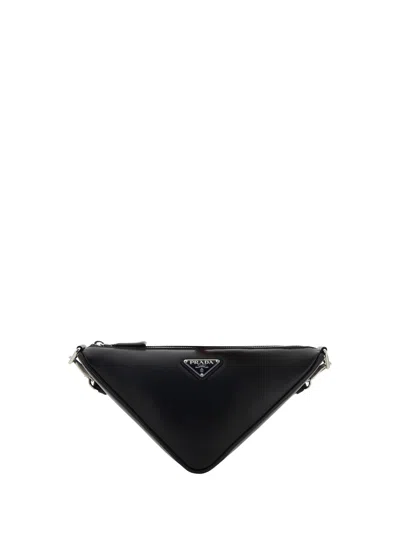 Prada Symbole Shoulder Bag In Nero