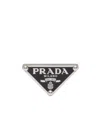 Prada Symbole Single Left Earring In Black