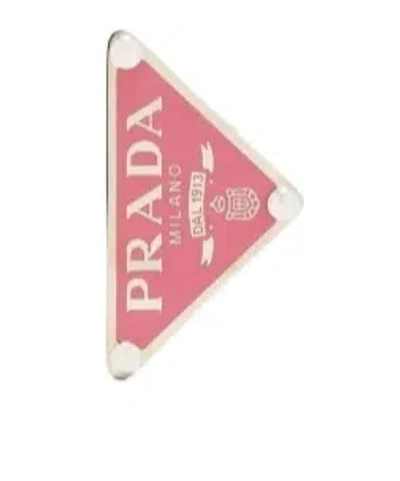 Prada Symbole Single Earring In Pink