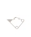 Prada Symbole Single Earring In White