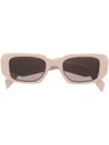 Prada Symbole Square-frame Sunglasses In 中性色