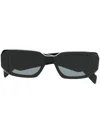 Prada Symbole Square-frame Sunglasses In Black