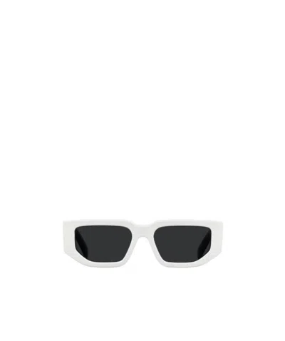 Prada Symbole Square-frame Sunglasses In Weiss