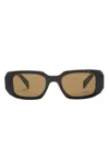Prada Symbole Square-frame Sunglasses In Black