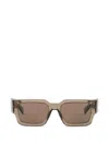 Prada Eyewear Rectangle Frame Sunglasses In Brown