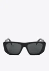 Prada Symbole Acetate Sunglasses In Gray