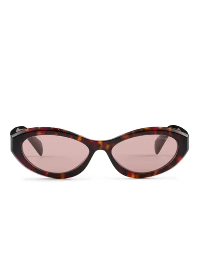 Prada Pr 26zs 17n60b 55mm Womens Oval Sunglasses In Multi